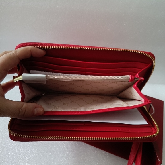💕Steve Madden Crimson Boxes Wallet Red NIB🎁Nice Gift - Picture 6 of 8